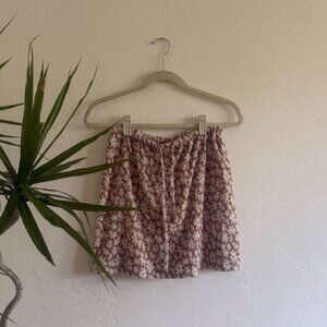 Boheme Goods Daisy Terry Cloth Mini Skirt